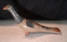 Vintage Tonala Folk Art Bird Dove Msxican stoneware hand painted