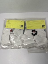 Kids All In Motion Ankle Socks 12 Pairs White Cushion Arch Sz L 3-7