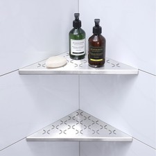 12" Corner Shower Shelf, 2-Pack Shower Shelves SUS304 Stainless Steel Bathroo...