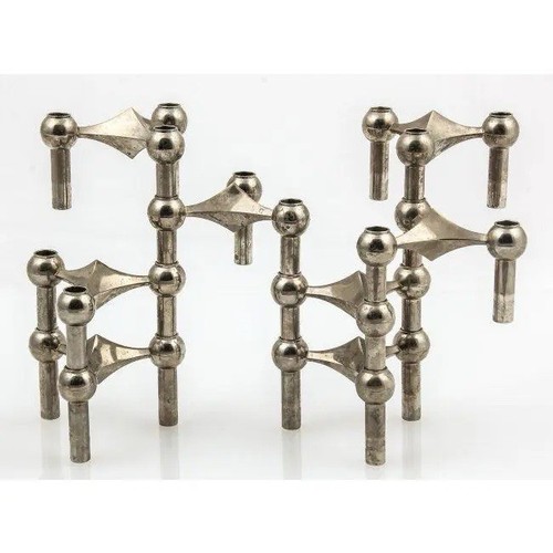 Candeliere Mid Century Moderno Design Dansk Metallo Acciaio Vintage mcm gyuh - Foto 9 di 12
