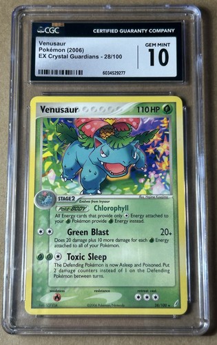 Venusaur graded CGC 10 for sale on eBay