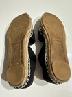 Tory Burch CATALINA Espadrille Flats Shoes Black Size 6.5 — photo 9