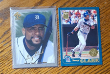 Tony Clark -2000 Private Stock Silver Portraits #/199 50 +2001 Topps HTA No.556