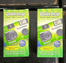 Fujifilm QuickSnap Flash 400 35mm Single Use Camera Built-In Flash Green 2003