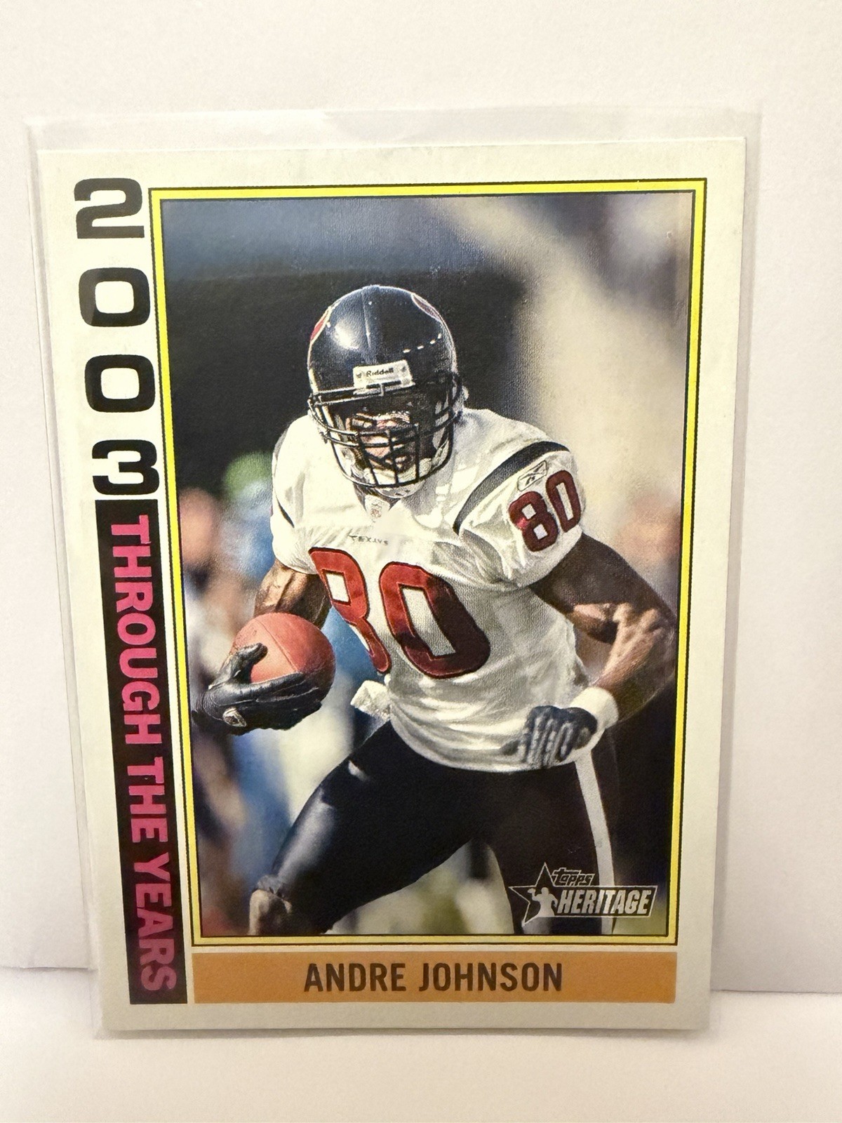 Topps 2026 Heritage Through the Years Andre Johnson Houston Texans TTY-11 2003