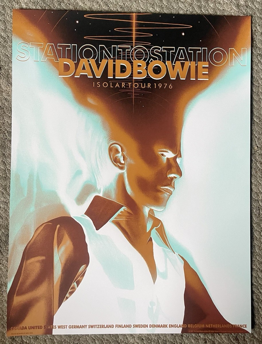 David Bowie Isolar 1976 Tour POSTER Station To Station Anniv. Sara