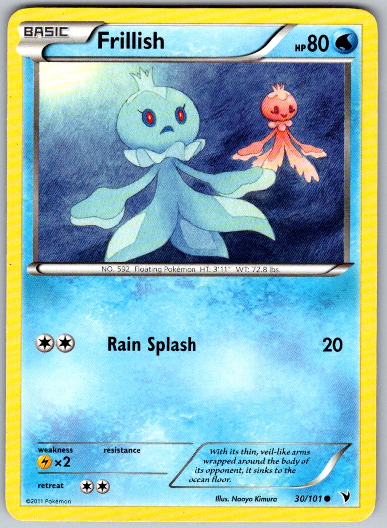 2011 Frillish 30/101 Pokemon Noble Victories C