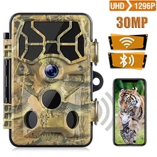 Campark Wildlife Trail Camera WiFi 30MP 1296P Hunting Game Camera Night Vision