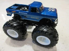 2025 Hot Wheels BIGFOOT Blue Monster Trucks Black Suspension Toy Pickup Truck