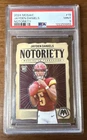 2024 Panini Mosaic Notoriety #19 Jayden Daniels Commanders RC Rookie PSA 9 MINT