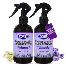 ZORBX Refresh  Relax Odor Remover Spray with Lavender  Lemongrass 8 Oz Pac...