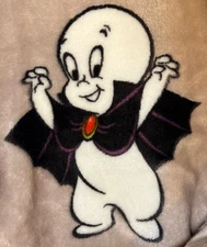 Casper The Friendly Ghost Plush Soft Blanket Throw 50x70” Halloween Costumes 🎃