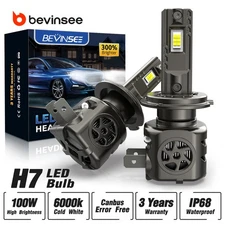 H7 LED Headlight Bulbs 6000K Canbus Kit For Mercedes C117 CLA200 CLA250 Low Beam