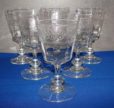 Vintage Coupe Glasses X 6 - BACCARAT St LOUIS