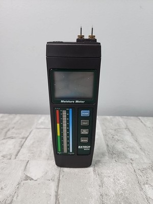 Extech M0250 Pin-Type Moisture Meter Digital LCD Display  LED Bargrapgh Tested