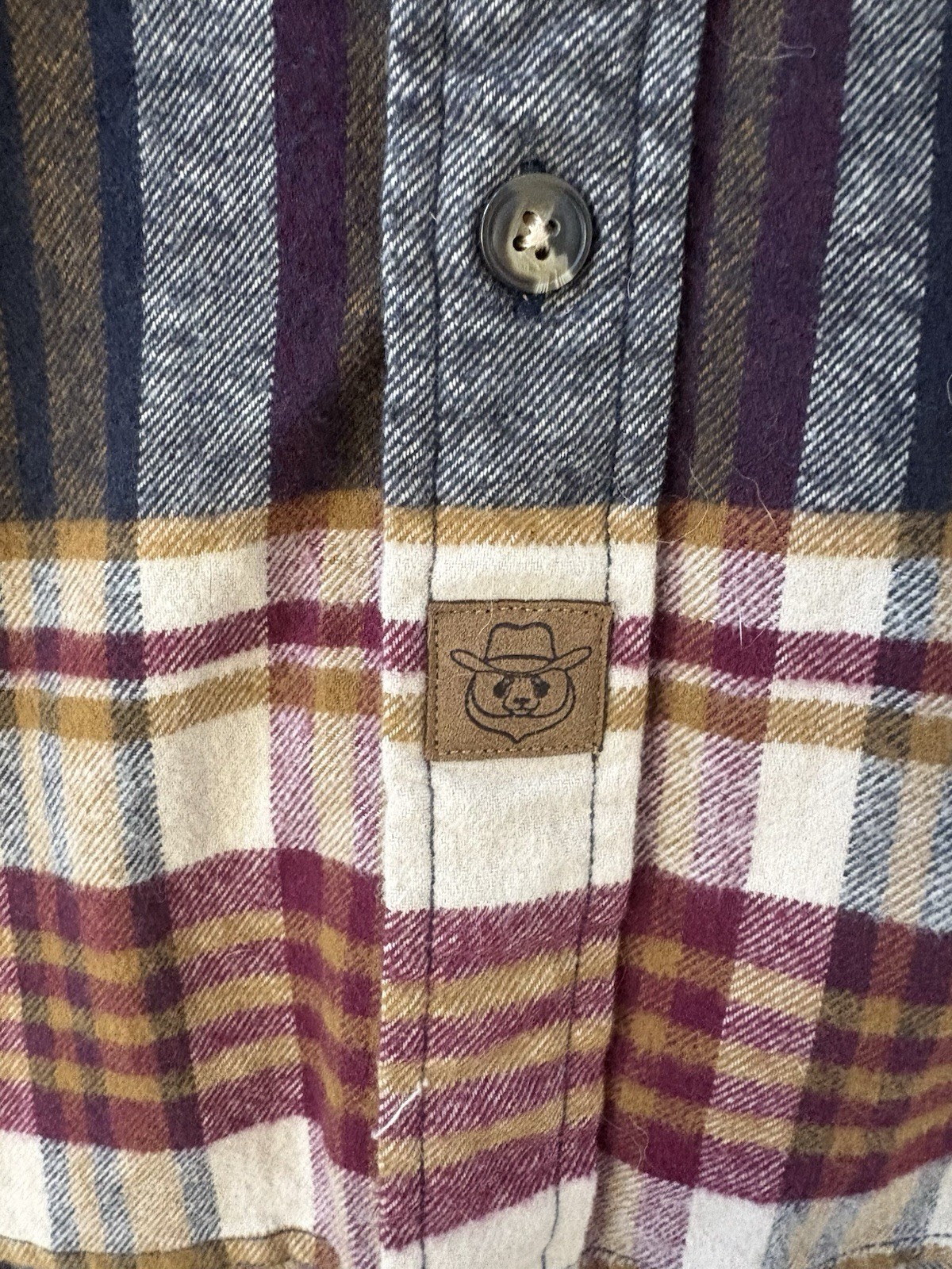 Dubinik Custom Version Button Up Flannel Shirt Me… - image 3