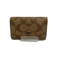 Coach key case CML allover pattern men's F78675 new