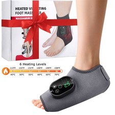 Electric Foot Ankle Massager Pain Relief with 6 Heat Levels 3 Vibration Modes