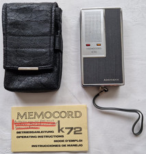 Dettatore/ascolto Memocord K70 Assmann con manuale e custodia - BUONO
