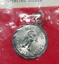 1990 Seattle Goodwill Games Sterling Silver Pendant | Never Used | Sealed
