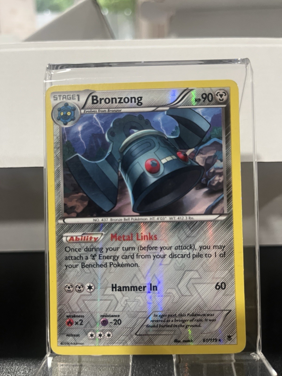 The Pokémon Company Bronzong XY Phantom Forces 61/119 Reverse Holo Rare English