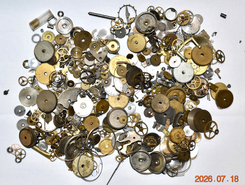 Vintage & Antique Wrist & Pocket Watch Parts Over 9 Ounces Spares