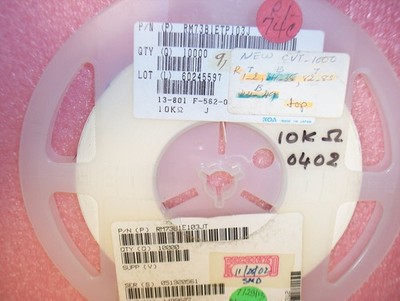 QTY (200) 10K Ohm 1/16W 5% 0402 SMD CHIP RESISTORS RM73B1ETP103J KOA