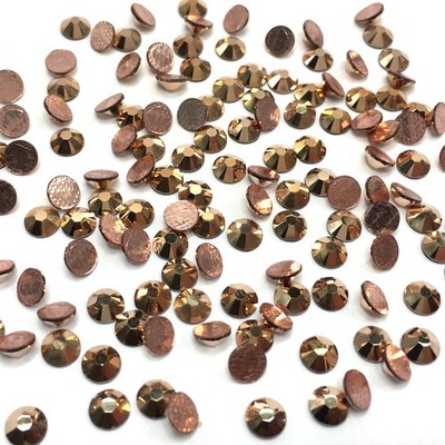 Crystal Rose Gold (001 ROGL) Swarovski 2078 / 2038 Flatbacks HOTFIX iron-on