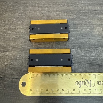 Lot of 2 Precision Linear Slide Rail Bearing Stages Design Components