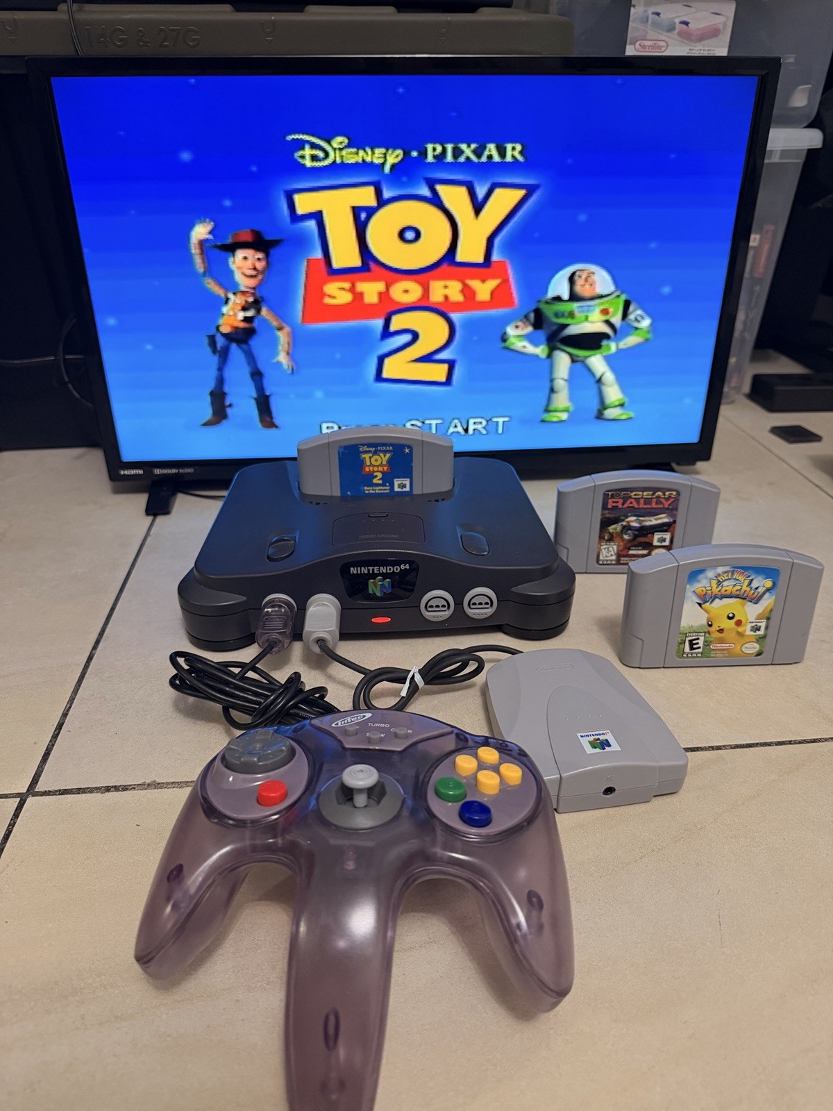 TESTED Nintendo 64 Bundle Lot With Controller, Games And Accessories WORKING *
