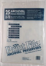50 PCS Printfile 357B25 35mm Film Negative Storage Sheets 7 Strip Archival