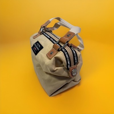 Ralph Lauren Polo Jeans Co Mini Nylon Satchel Bag Beige