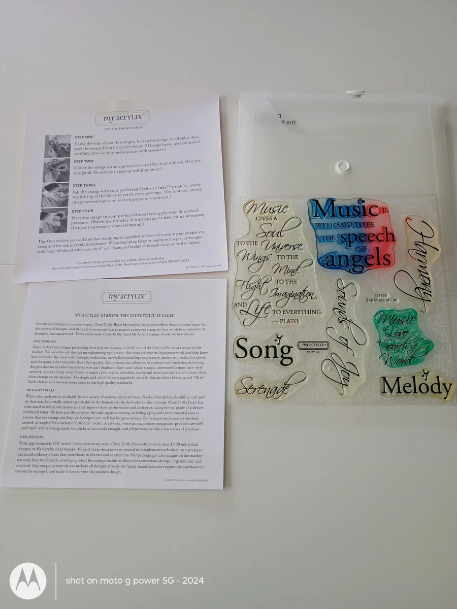 Close To My Heart Music Craft Stamps for sale | eBay