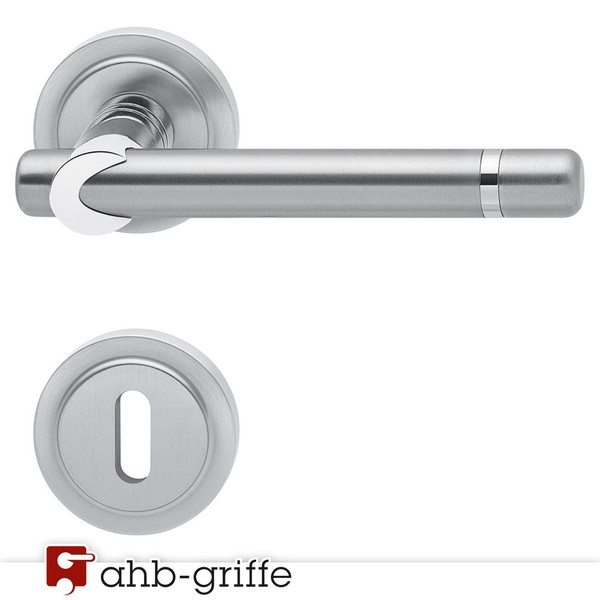 Rossetti TüRgriff Delphi Rosette Chrom Poliert/Matt BB TüRdrüCker TüRbeschlag-image