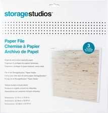 Storage Studios Paper Files W/Tabbed Dividers & Labels 3/Pkg 12.75"X13"