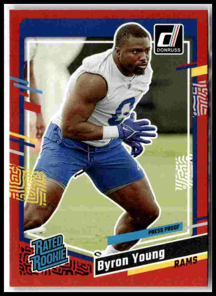 2023 Donruss #355 Byron Young Press Proof Red