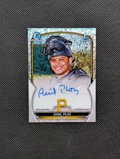 2023 Bowman Chrome 1st Speckle Refractor Auto /299 Axiel Plaz #CPA-APL