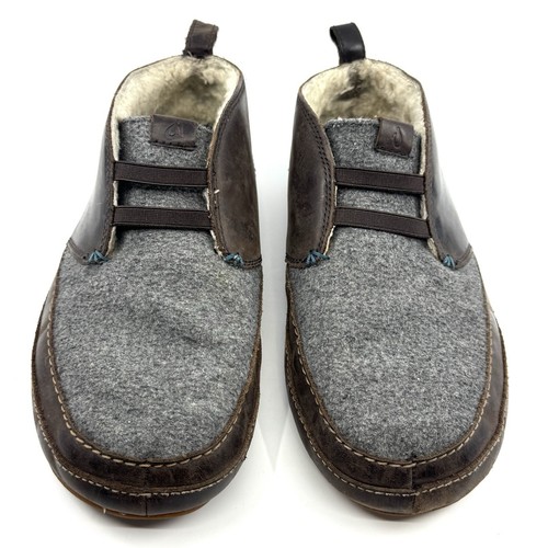 SELTEN OLUKAI Herren Gr. 9 Moloa Slipper Mid Slipper Schaf Sherpa gefüttert Leder Obermaterial - Bild 5 von 12