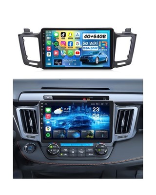 [8 Core + 64GB] Car Radio for Toyota RAV4 2013-2018: 10.1 Inch HD Touchscreen...