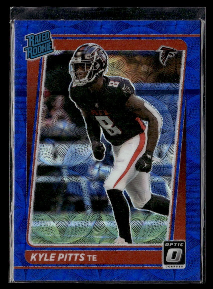 Kyle Pitts Panini Donruss Optic #211 Blue Scope