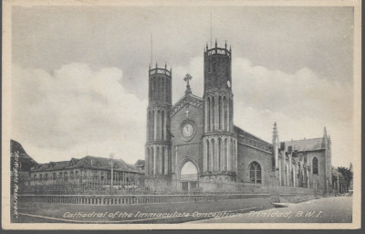 Port of Spain, Trinidad & Tobago - Kathedrale der Immaculate Conception - um 1930