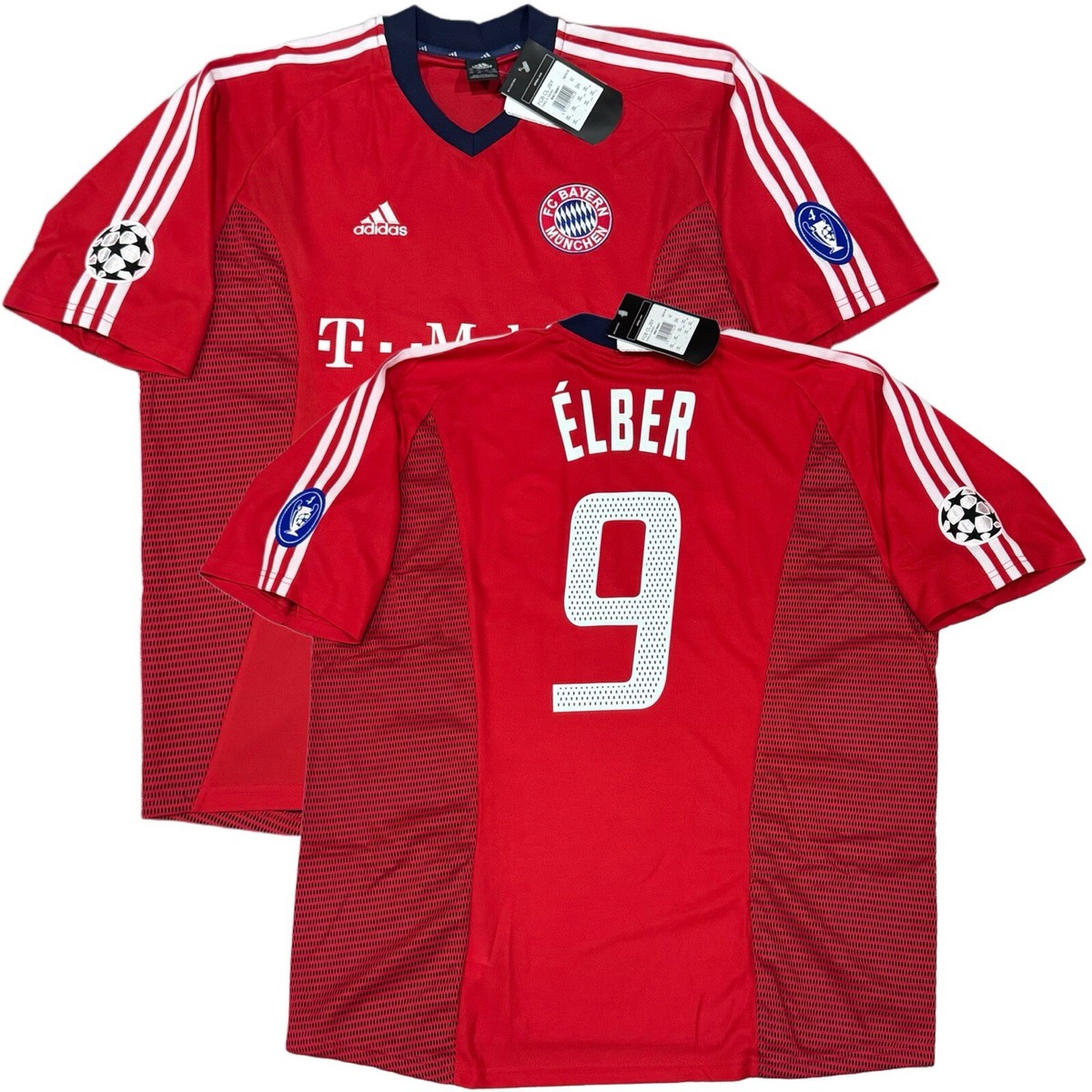 adidas製　01 02 Bayern München ユニフォーム 9 Elber Bayern Munchen Adidas 2001/02 Vintage Home Football