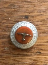 WWII LUFTWAFFE LUFTSPORT HILFT DEUTSCHLAND GERMANY FLYING SPORT DAY PIN TINNIE