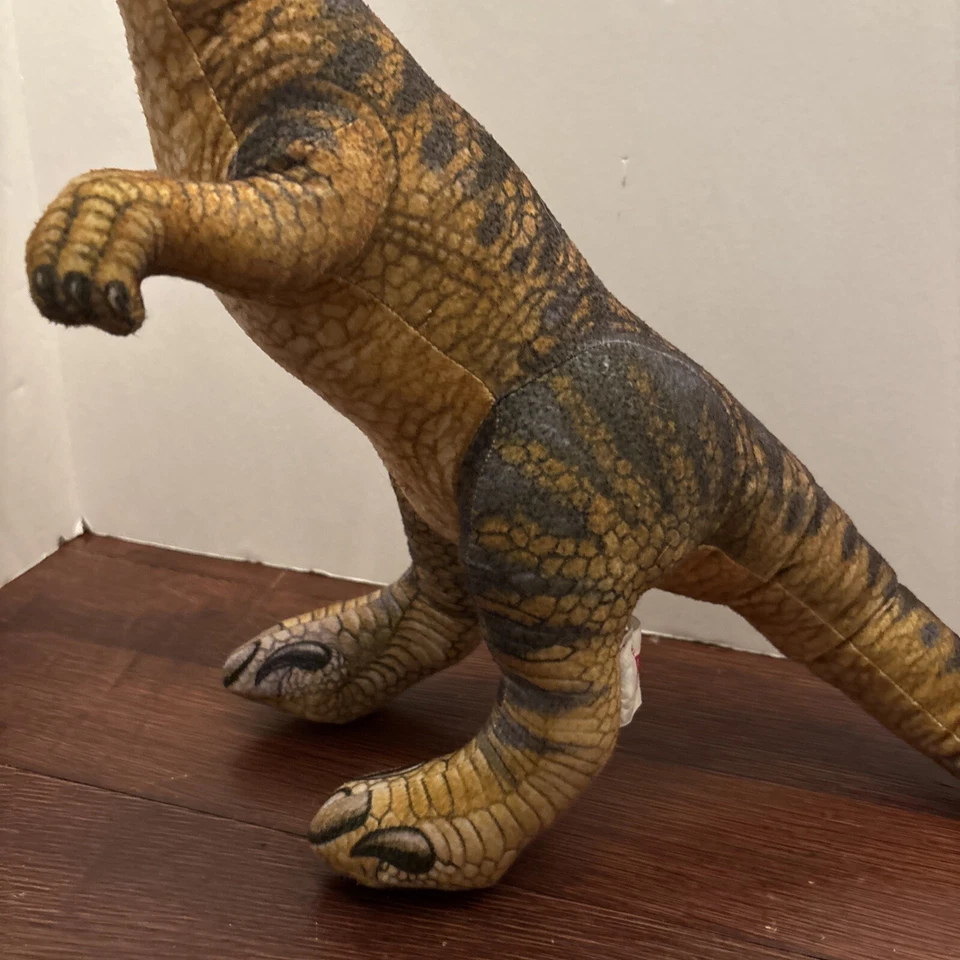 Парк Юрского периода Дакин 32 дюйма плюшевая мягкая игрушка велоцираптор хищник винтажный 1992 - Изображение 3 из 4