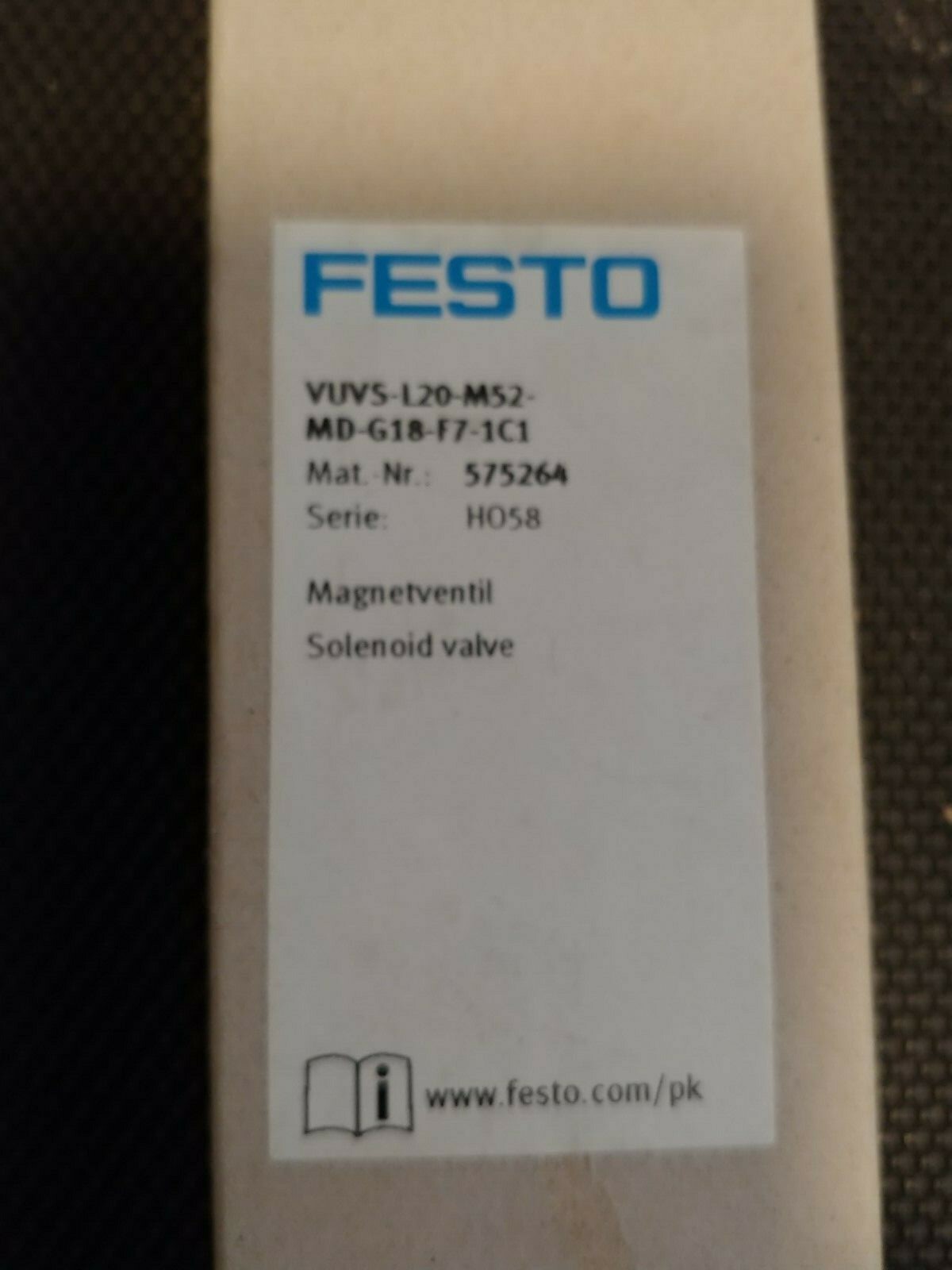 1PC FESTO VUVS-L20-M52-MD-G18-F7-1C1 575264 solenoid valve New
