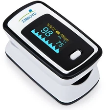  Innovo Deluxe Fingertip Pulse Oximeter Blood Oxygen Monitor Heart Rate Meter