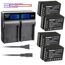 Kastar Battery LCD Dual Charger for Fuji NP-T125 NPT125 BC-T125 Fujifilm GFX 50S