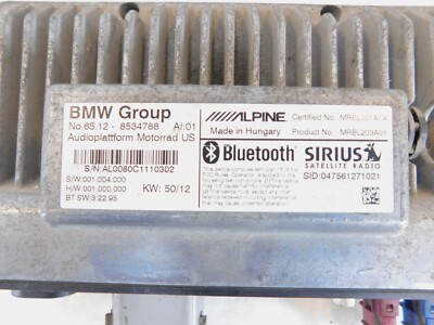 anR  BMW K1600 K1600GT R1200RT Alpine Bluetooth Radio Receiver Audio