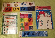 Teacher Classroom Supplies Posters Alphabet Months Grammar Holiday Dr Seuss