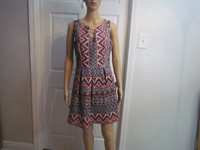Teeze Me juniors casual patterened dress medium